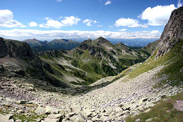 Veduta da Forcella Bus dell'Or